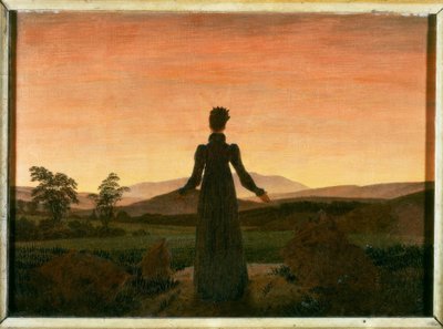 Woman Before the Setting Sun by Caspar David Friedrich